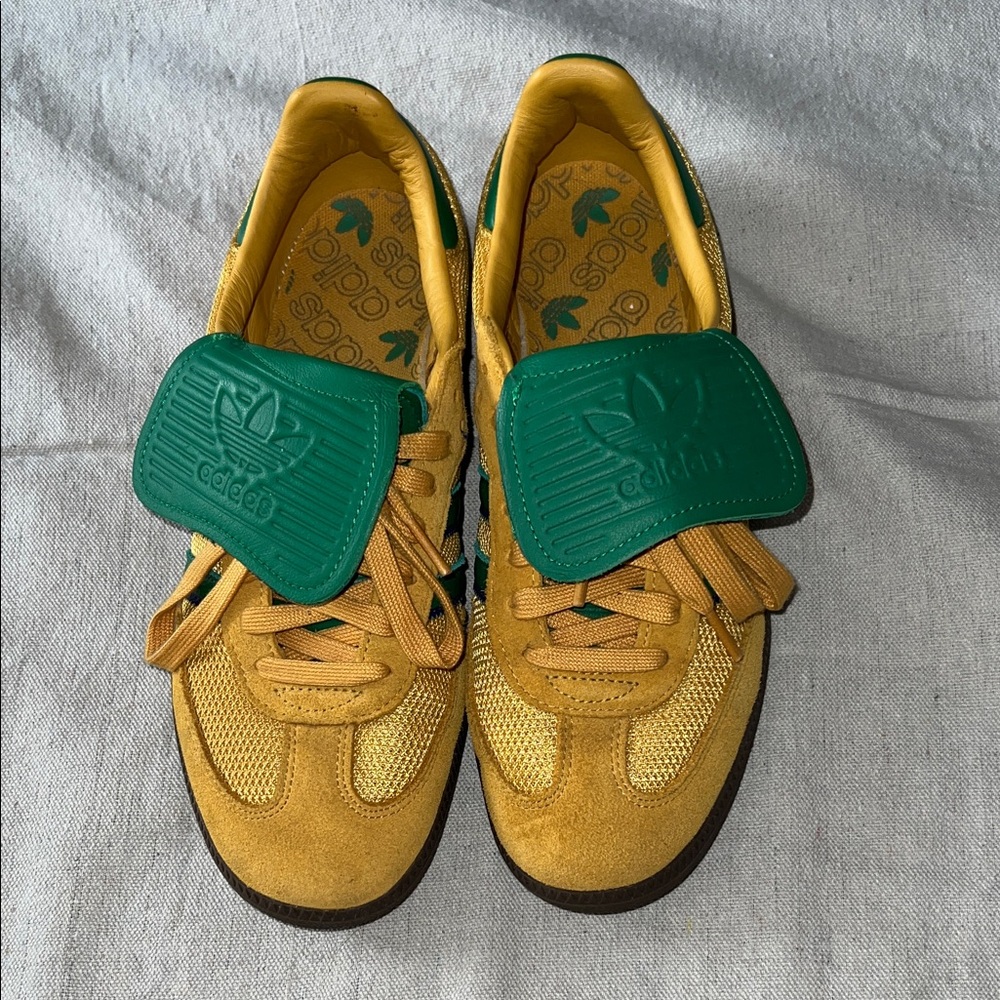 Adidas Samba OG Sneakers Size 9 Yellow Green Excellent Condition - Picture 2 of 14
